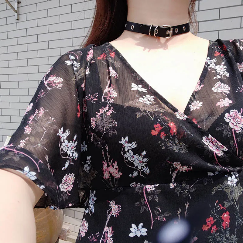 Лидер продаж ошейник в стиле Харадзюку панк маленькое ожерелье-чокер большой