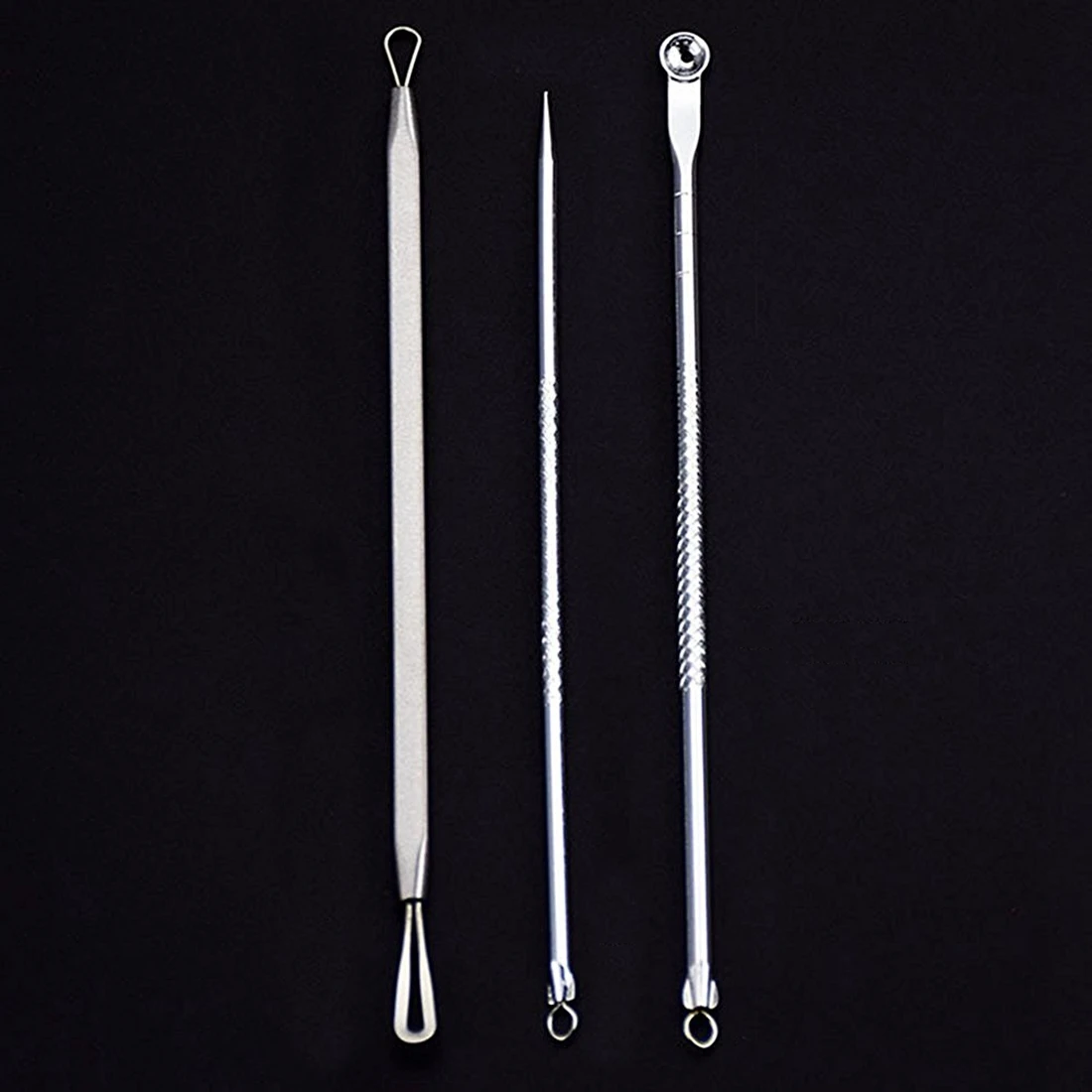Набор из 3 предметов для удаления черных точек нержавеющей стали|blackhead remover