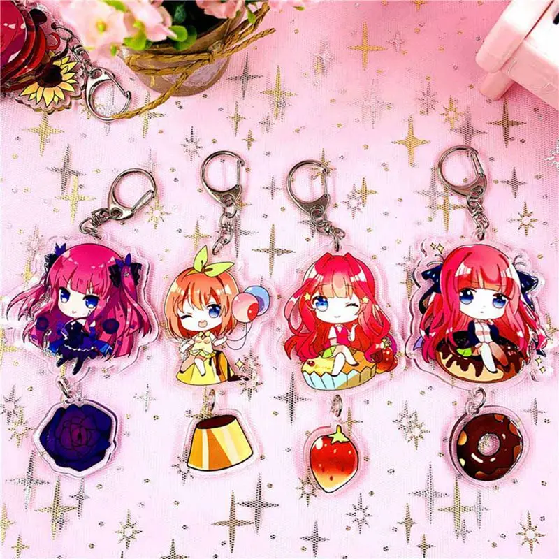 Новый Gotoubun no Hanayome Nakano Ichika Nino Miku Yotsuba Itsuki брелок акриловая фигурка подвеска