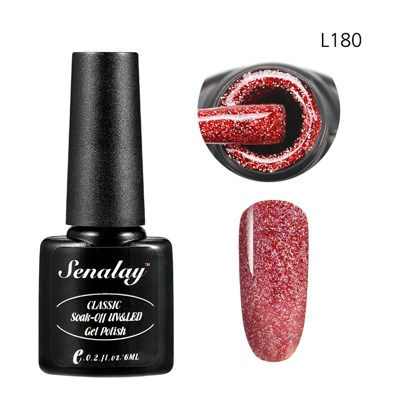 RE12-L180 Senalay Гель-лак UV Vernis Полупостоянный Радужный цветной Блестящий лак Гибридный гвоздь искусство все для маникюра Гель-лак для ногтей - Цвет: RE12-L180