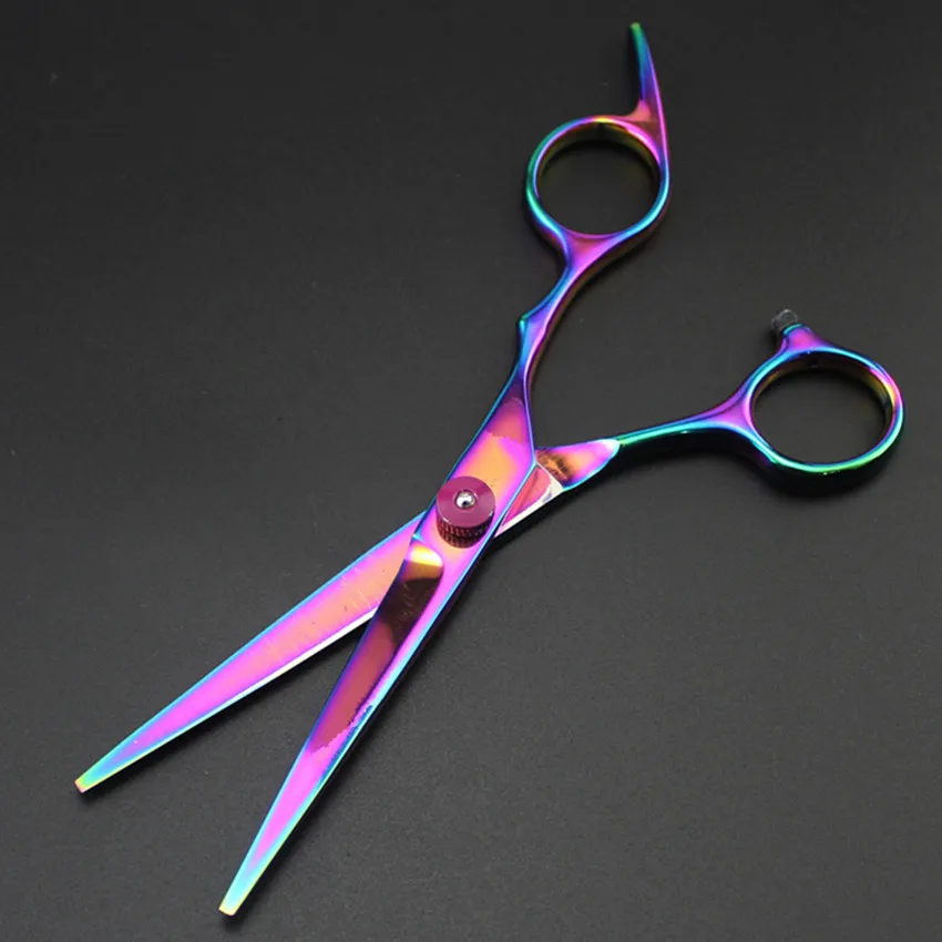 Парикмахерские ножницы rainbow 6 и 7 дюймов для стрижки питомцев изогнутые собак |