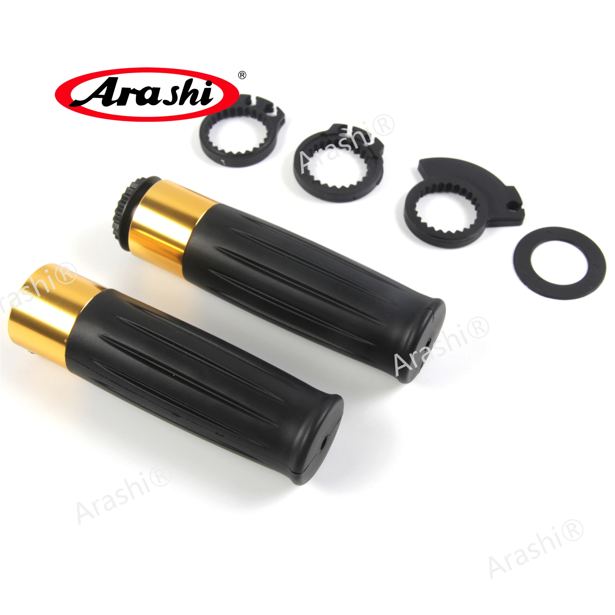 Arashi 1 пара рукоятки для мотоцикла с ЧПУ резиновая ручка Yamaha MT09 MT03 YZF R1 R3 R6 XJR TMAX 530