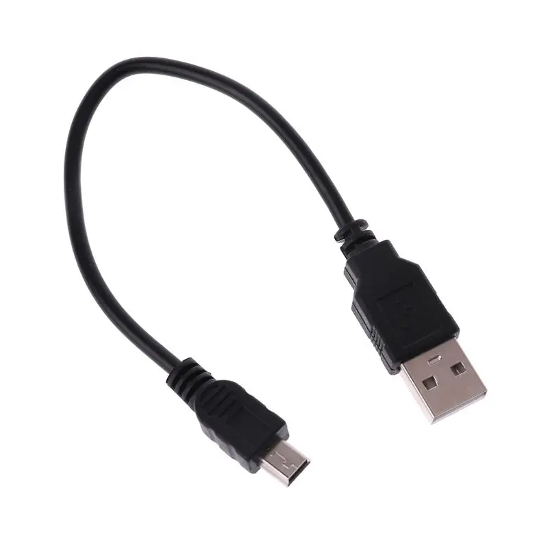 Новый USB короткий 2 0 A штекер к мини 5 Pin B кабель для зарядки и передачи данных