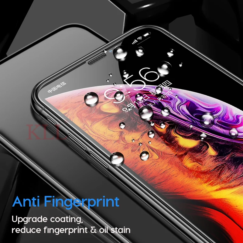 Без края полное покрытие закаленное стекло для iPhone XS MAX X XR большое окно без