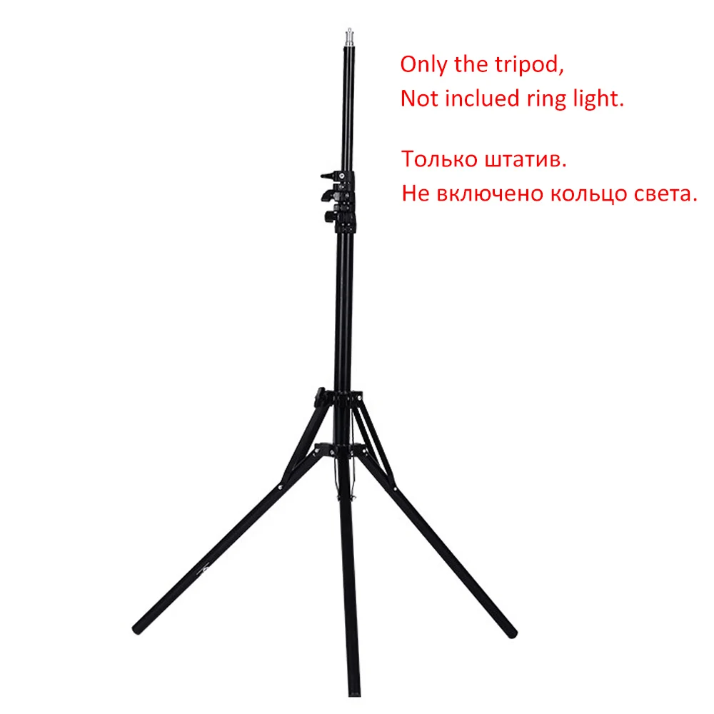 only tripod Capsaver 12-дюймовый светодиодный кольцевой светильник с регулируемой яркостью 2700 K/5500 K CRI90 12W USB фотографический светильник ing для видео YouTube фото - Цвет: only tripod