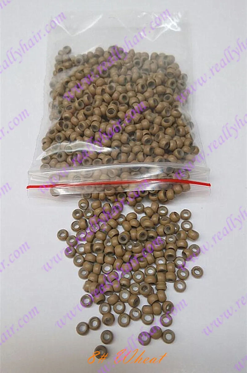 1000 штук упак. коричневый силиконовый микро нано шарик с силиконовой линией для