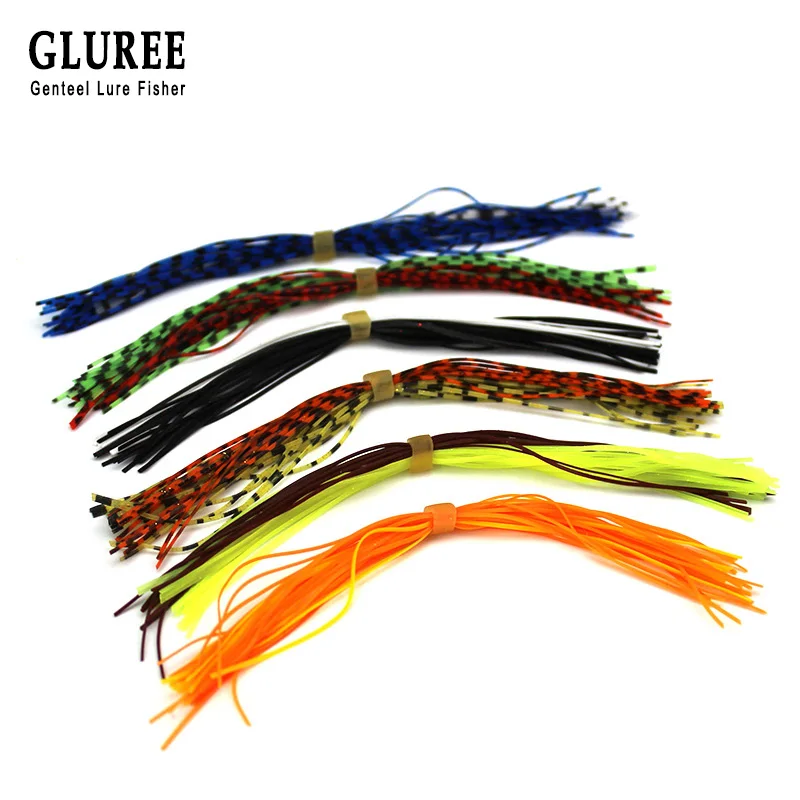 GLUREE 10 шт. 30 пряди Силиконовые юбки прикормы аксессуары Спиннер Сделай Сам батыс