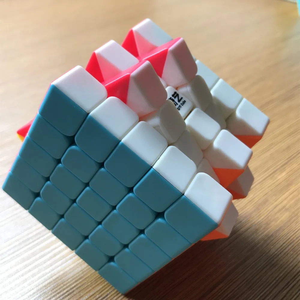 Qiyi QiZheng S 5x5 куб пазл игрушки для начинающих без наклеек версия соревнований