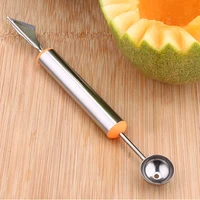 stainless steel melon baller with fruit carving knife vegetable fruit carving tool melon scoops ballers carving knife