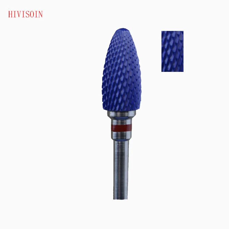 

1Pcs/Lot Bullet Shape- Cross Cut - Blue Zirconia Ceramic Dental Lab Burs - ISO 272 (XF) 3701.060