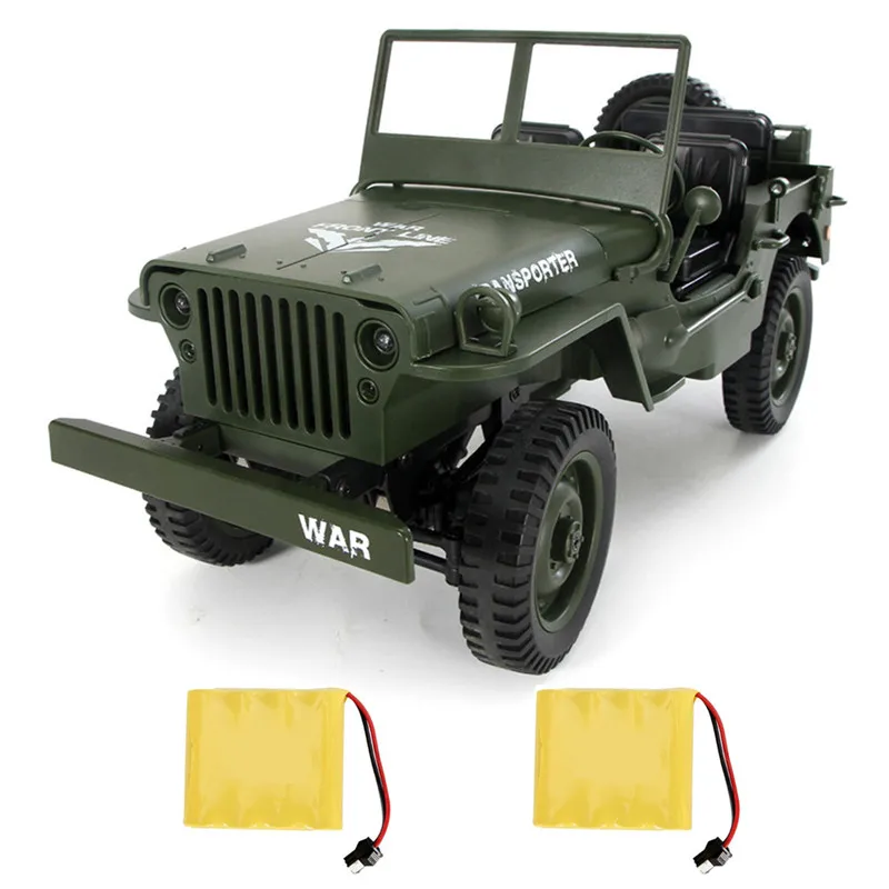Green 2 battery JJRC Q65 Мини RC Автомобиль 2,4 г 1/10 джедай пропорциональный 15 км/ч дистанционное управление гусеничный военный RC автомобиль с фонарь со светодиодами игрушки - Цвет: Green 2 battery