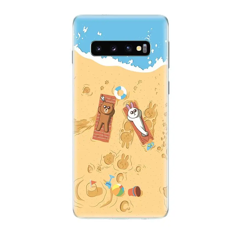 Медведь бурый популярный мягкий чехол для телефона samsung Galaxy S10 плюс S10E A50 A70 A30 A10 A20E
