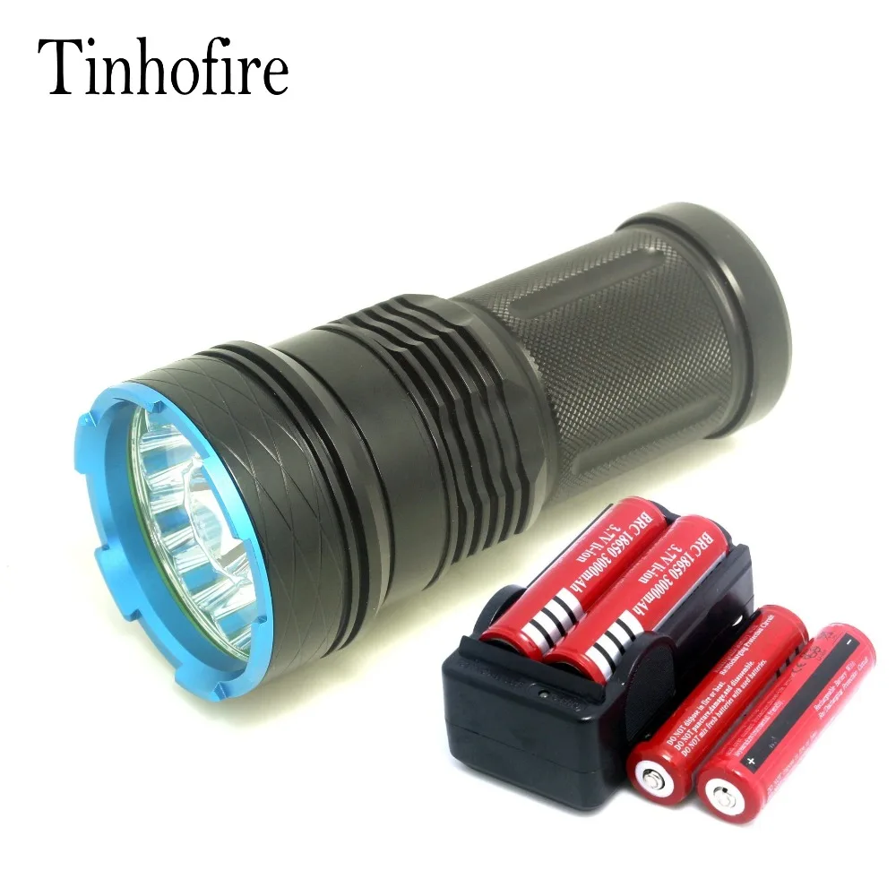 Tinhofire 20000 люмен King 12T6 Светодиодная лампа 12 x CREE XM L T6 светодиодный фонарик Фонарь