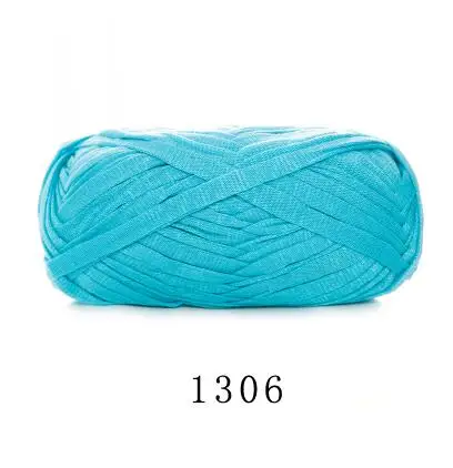 1306 Около 70 м плоская шерстяная пряжа DIY вязание шерсть для коврика тканая нить хлопковая ткань ручной вязки коврик под корзину Одеяло сумка корзина - Цвет: 1306