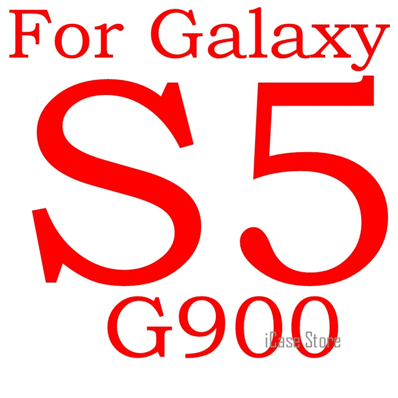 For Galaxy S5 G900 Защитная пленка из закаленного стекла для samsung Galaxy S2 плюс S3 S4 S5 S6 S3 мини S4 мини S5 Мини GT I9190 i8190 i9500 I9300 I9100 SM G9200 чехол - Цвет: For Galaxy S5 G900