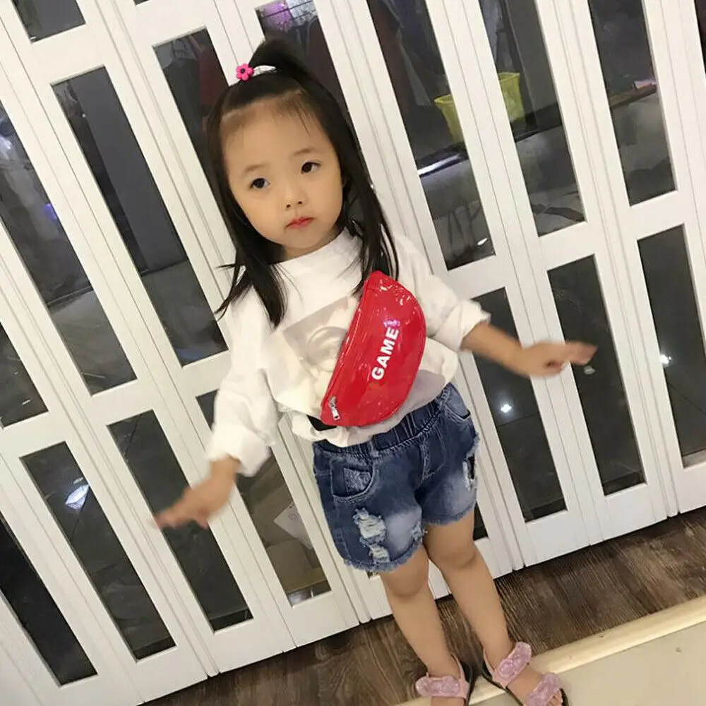 Новая стильная сумка на пояс водонепроницаемая поясная Детские Сумки из