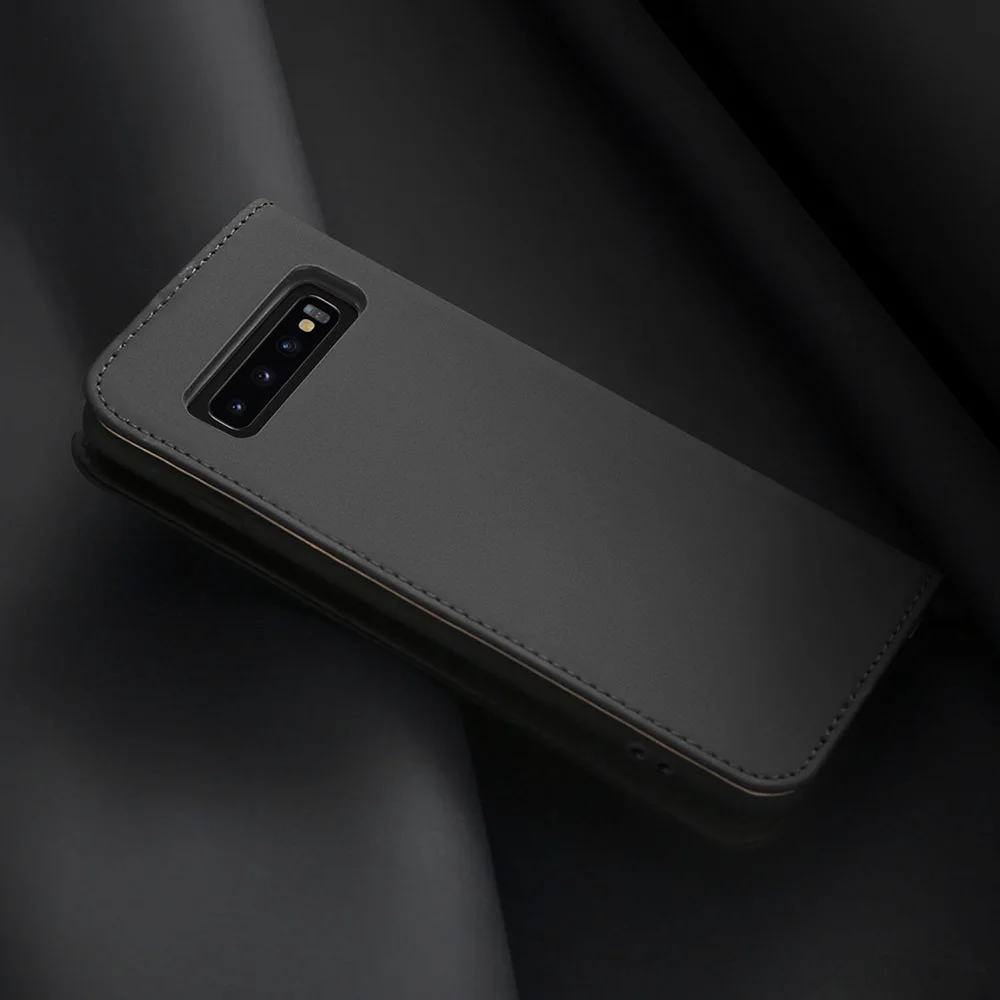 DUX DUCIS чехол из натуральной кожи для Samsung Galaxy S10 Plus книжка с бумажником S9 S10E S10plus