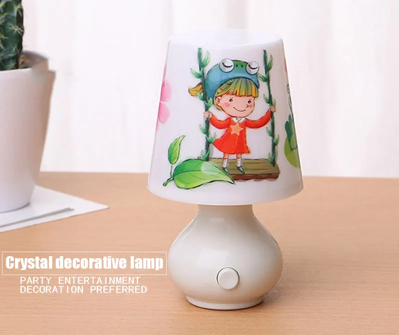 Creative LED light control night plug remote cup lights children's Baby Bedroom bedside lamp for corridor toile 80922 Лампы и