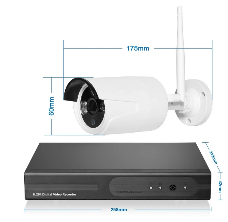 Syarin дома 8ch CCTV Системы HD Беспроводной NVR 8 шт. 960 P 1.3mp Водонепроницаемый IP WI FI Камера