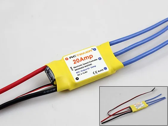 RCTimer 20A 30A ESC бесщеточный контроллер скорости двигателя для DIY FPV мультироторный