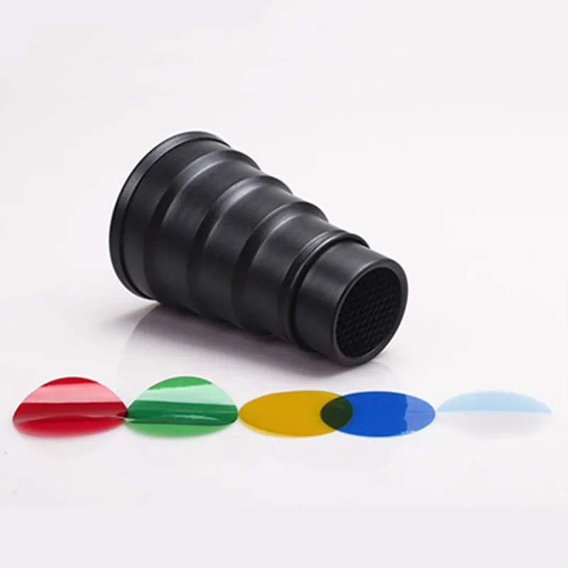 CY вспышка для фотоаппарата комплекты освещения Мини Вспышка + Snoot &amp Honeycomb с 4