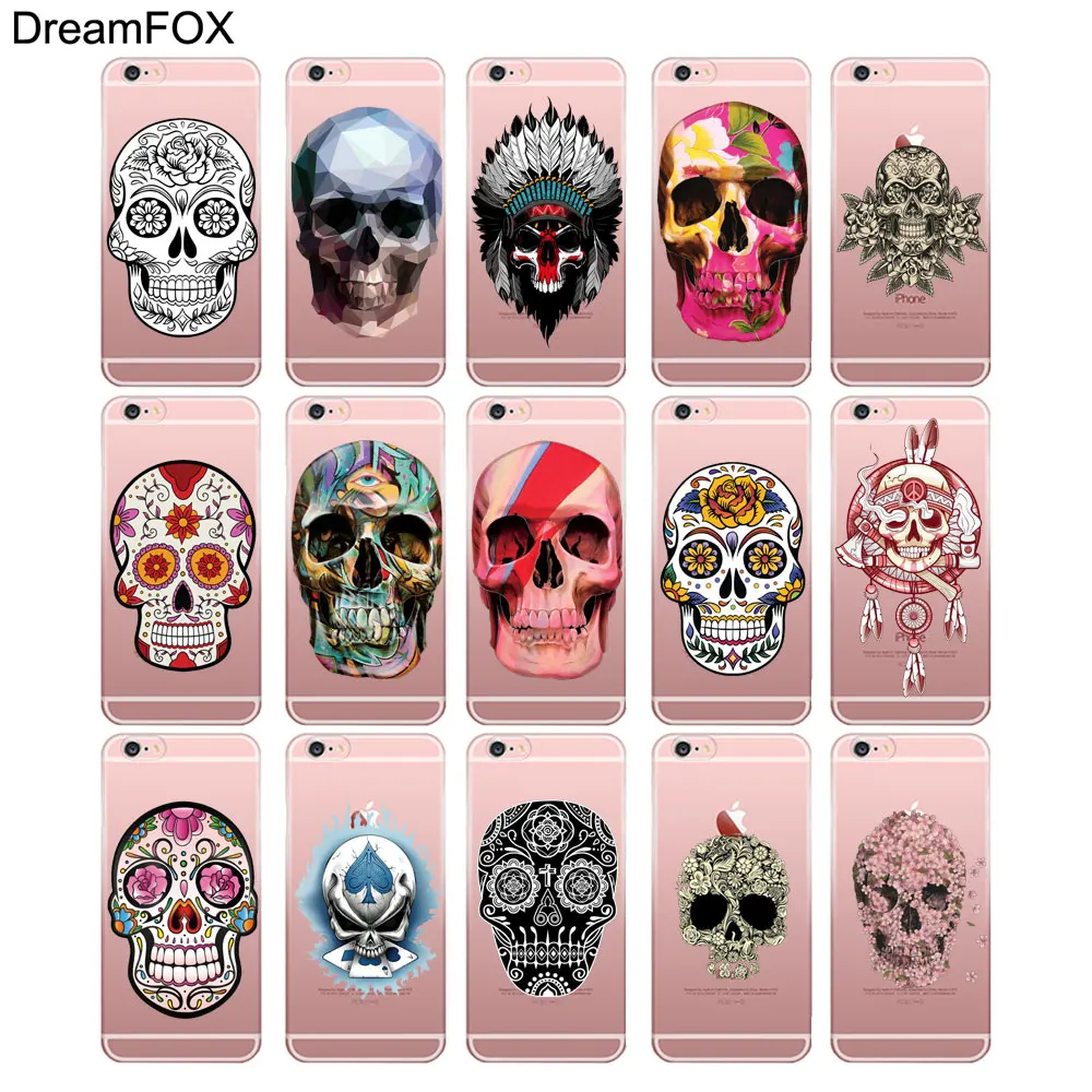 L048 Floral Sugar Skull Soft TPU Silicone Case Cover For Apple iPhone 11 Pro X XR XS Max 8 7 6 6S Plus 5 5S SE 5C 4 4S |