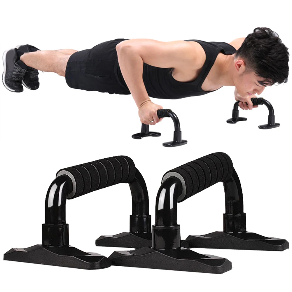Push Up подставки нержавеющая сталь бар пена ручка Фитнес упражнения I-shaped бары