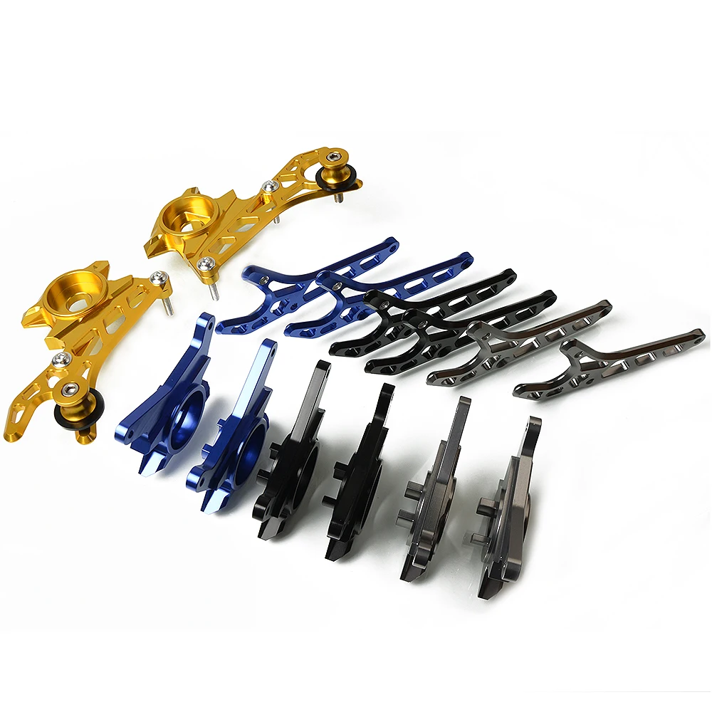 Левое и правое CNC алюминиевое заднее колесо подставка для оси набор крючков Yamaha FZ