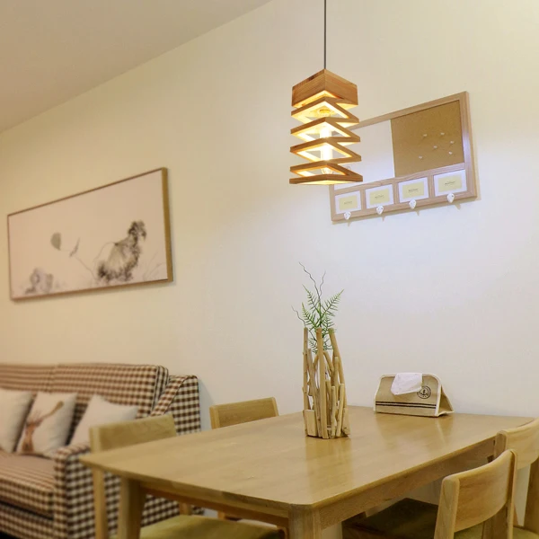 Подвесные светильники в скандинавском стиле современные деревянные креативные