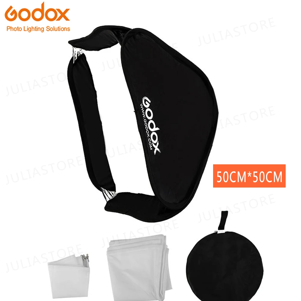 Софтбокс Godox 50x50 см отражатель диффузора для вспышки Speedlite профессиональная