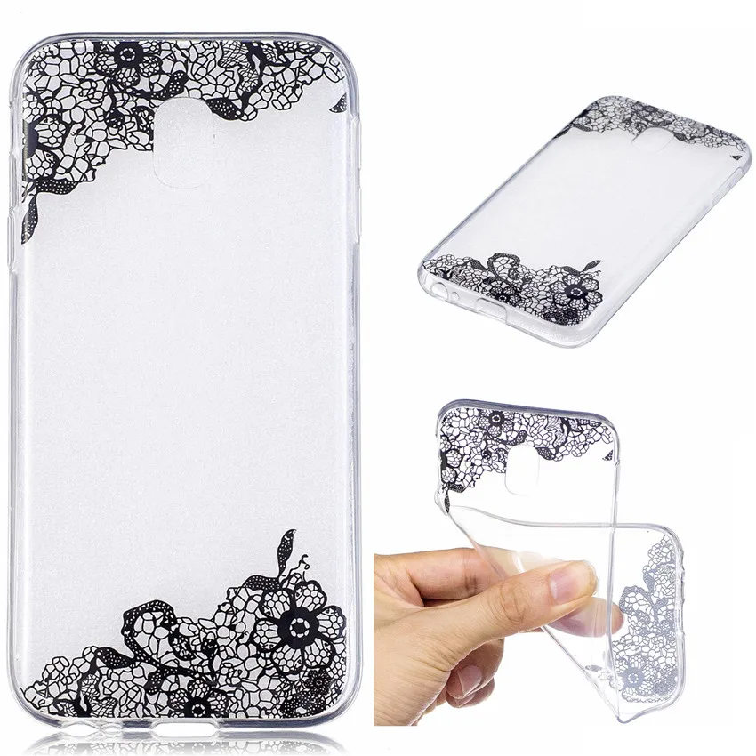 Case for Samsung Galaxy J5 2017 EU Version Transparent Silicone cover phone case Soft TPU Anti-Skid Back Cover J530FM |