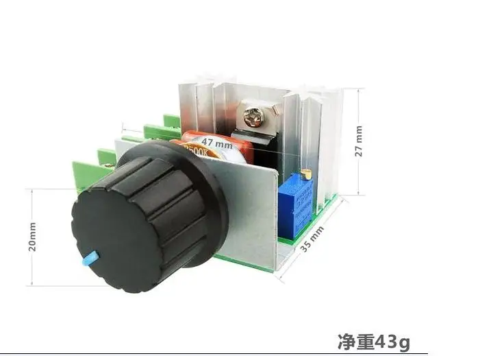 2 шт. импортный тиристорный диммер высокой мощности 2000 Вт 220 В электронный