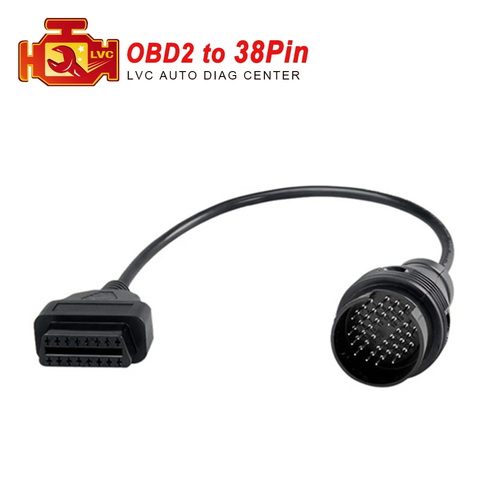 2018 для грузовика Iveco 38pin кабель OBD1 к obd2 16pin свинцовый диагностический интерфейс 38