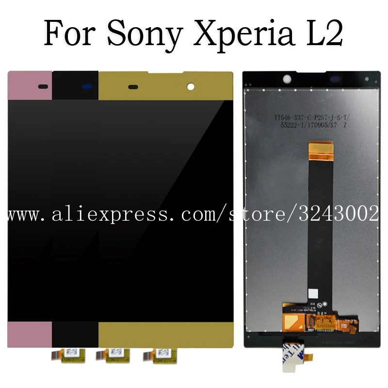 Оригинал 5 &quotдля sony Xperia L2 ЖК дисплей Дисплей Сенсорный экран планшета Стекло