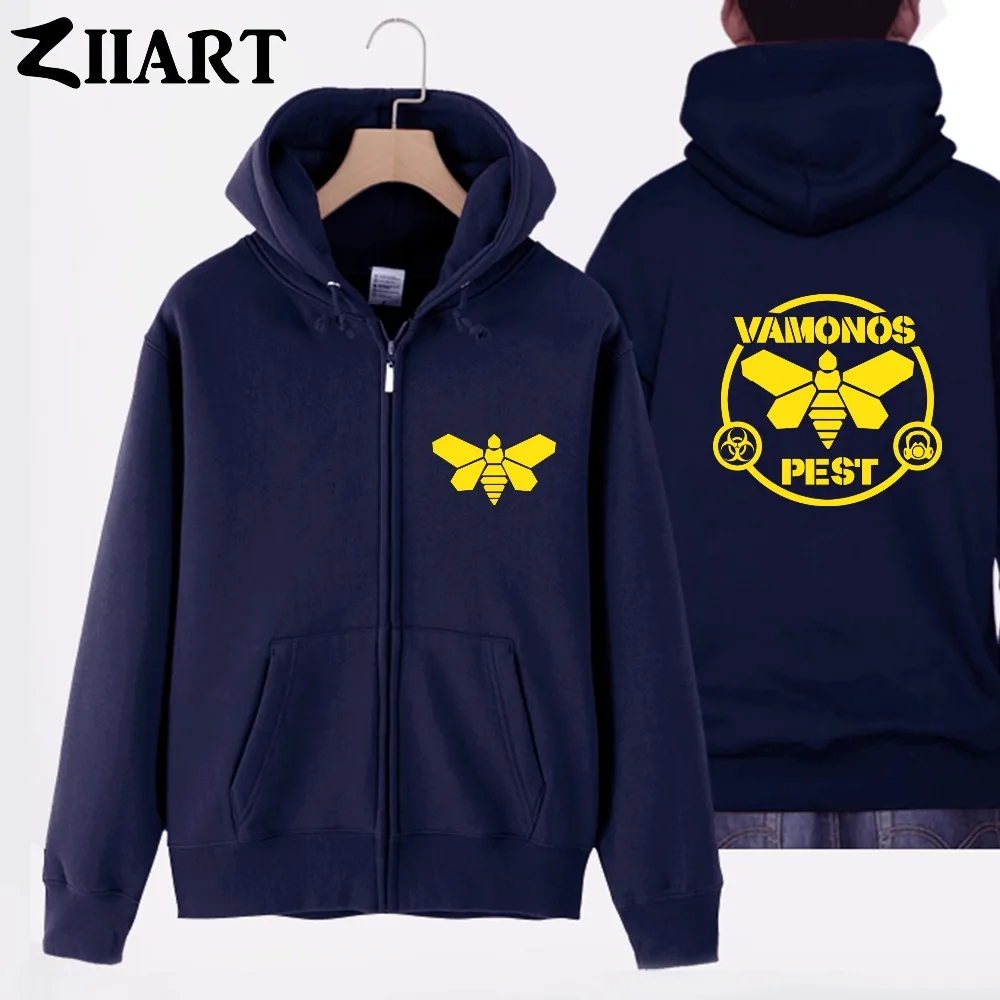 Vamonos Pest bee Breaking Bad Golden Moth одежда для пары женские хлопковые пальто на молнии с