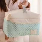 Портативная женская косметичка большой емкости, Новое поступление, косметичка в горошек, Холщовая Сумка, дорожная сумка, 2020