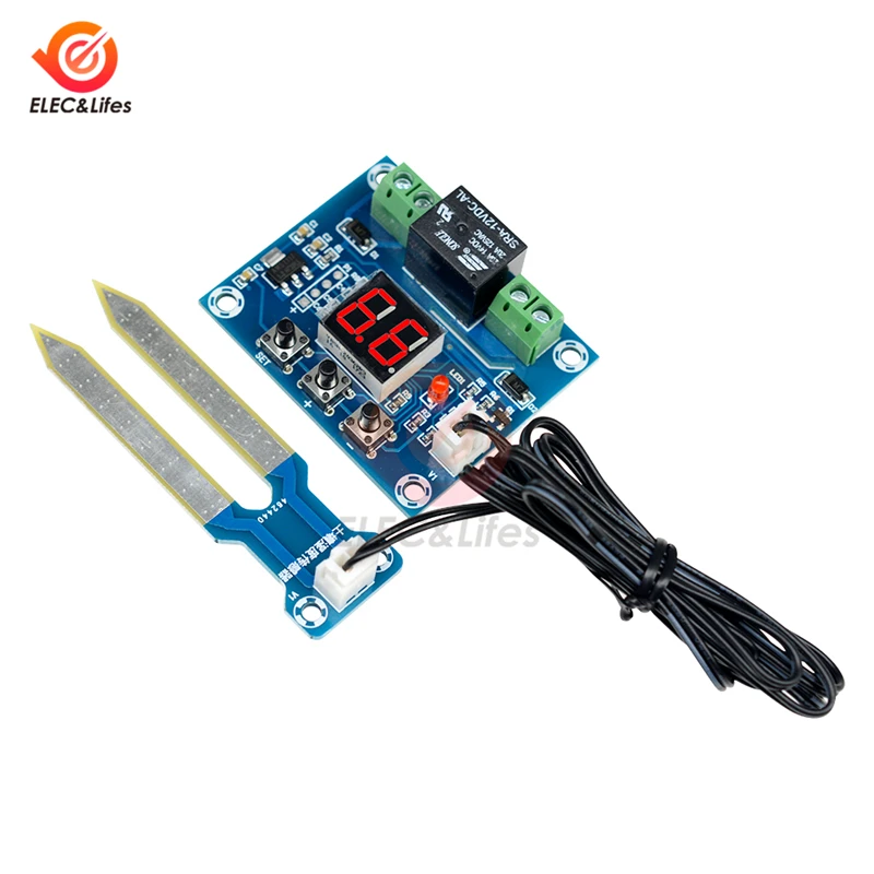 DC 12V XH-M214 Датчик влажности почвы цифровой контроллер влажности система орошения Автоматическая поливная модуль детектор.