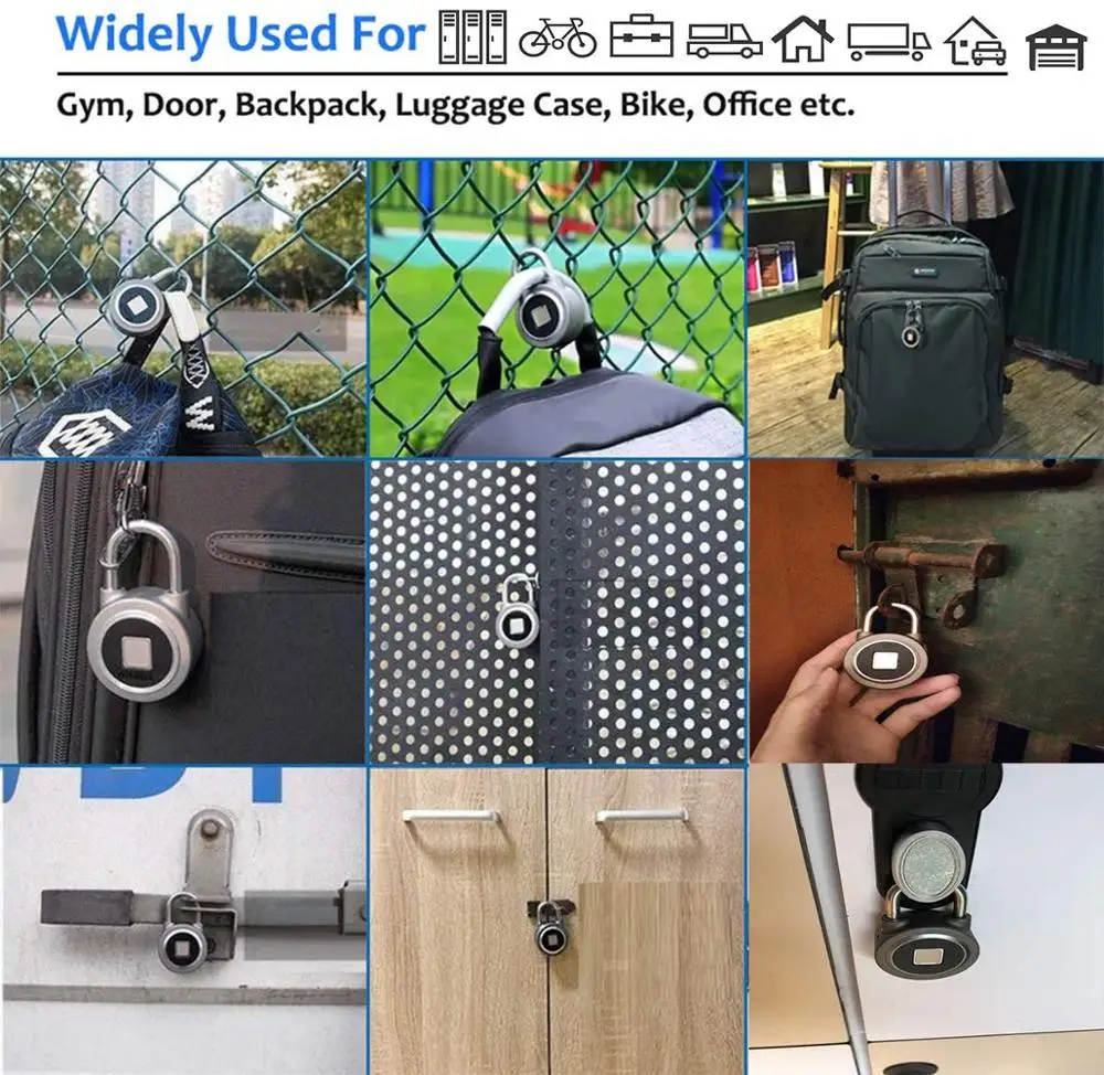 Блокировка отпечатков пальцев Bluetooth приложение управление замок Беспроводной