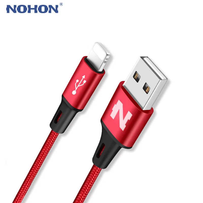 NOHON USB кабель для передачи данных iPhone Xs Max XR X 2 в 1 взаимный обмен данными между