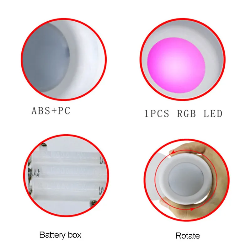 RGB 12 цветов светодиодный ночник сенсорный с регулируемой яркостью дистанционным