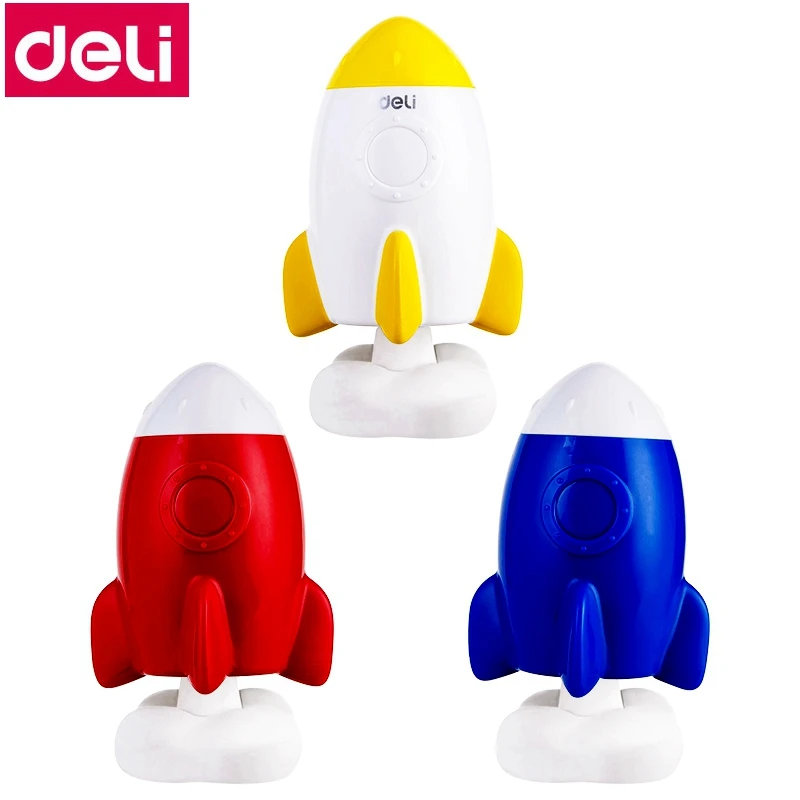 Deli 0500 0572 мультяшная точилка для карандашей в форме ракеты и подводной лодки детей