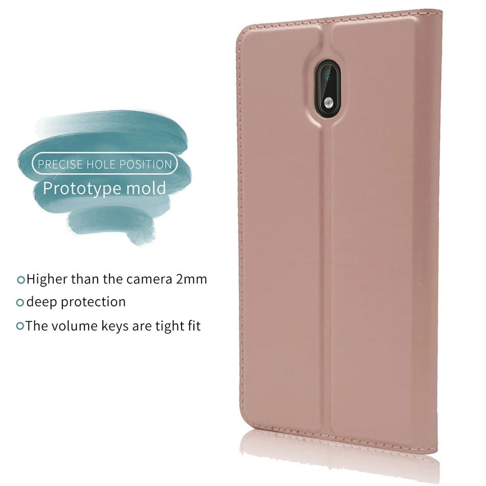 Роскошный чехол книжка на магнитной застежке из натуральной кожи для Nokia 8/ 3/ 2/5/6