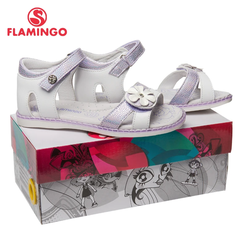 Фламинго известный бренд Arch кожаные стельки Весна и лето дети мода высокого