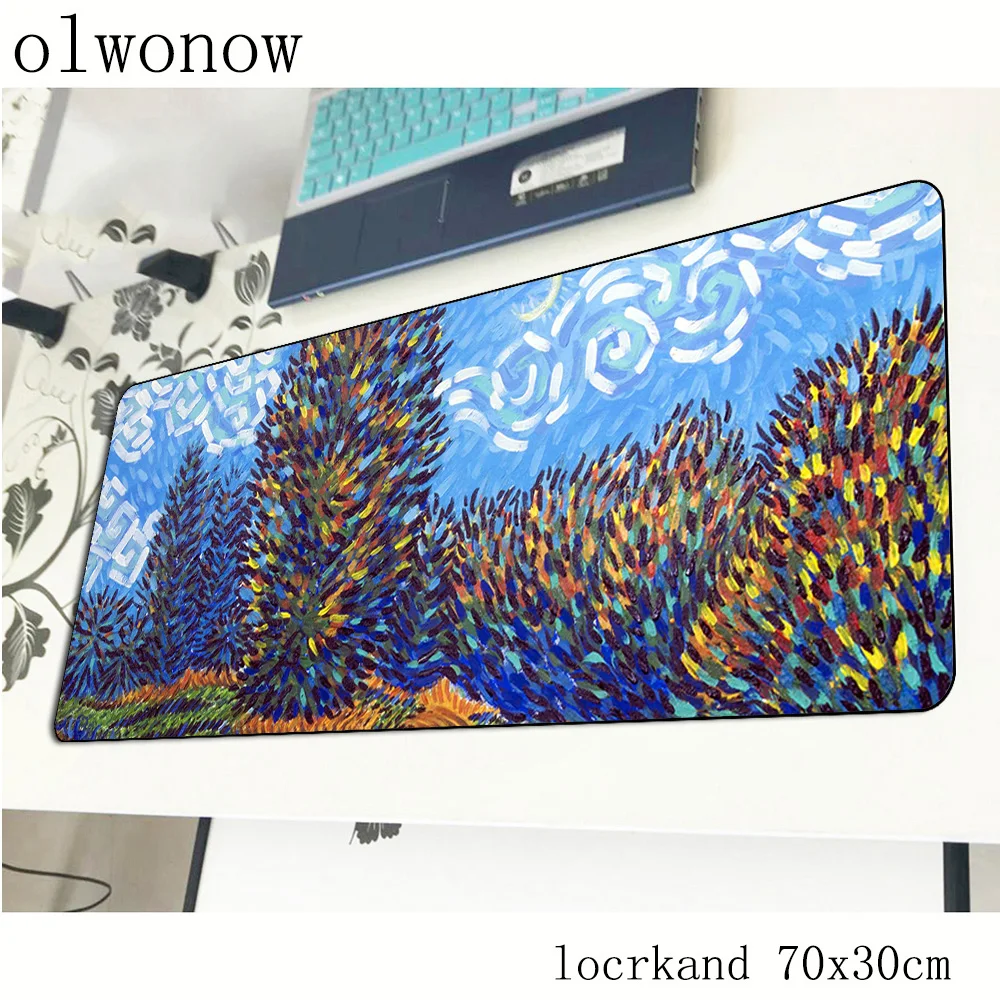 

van gogh mousepad gamer hot sales 700x300x3mm gaming mouse pad High-end notebook pc accessories laptop padmouse ergonomic mat