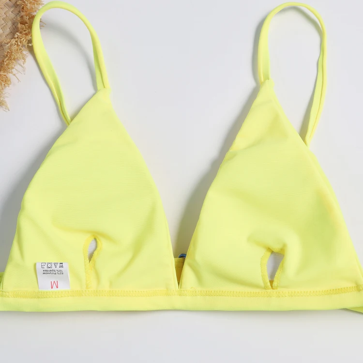 Треугольный бикини сексуальный с низкой посадкой принтом кактуса купальник Maillot