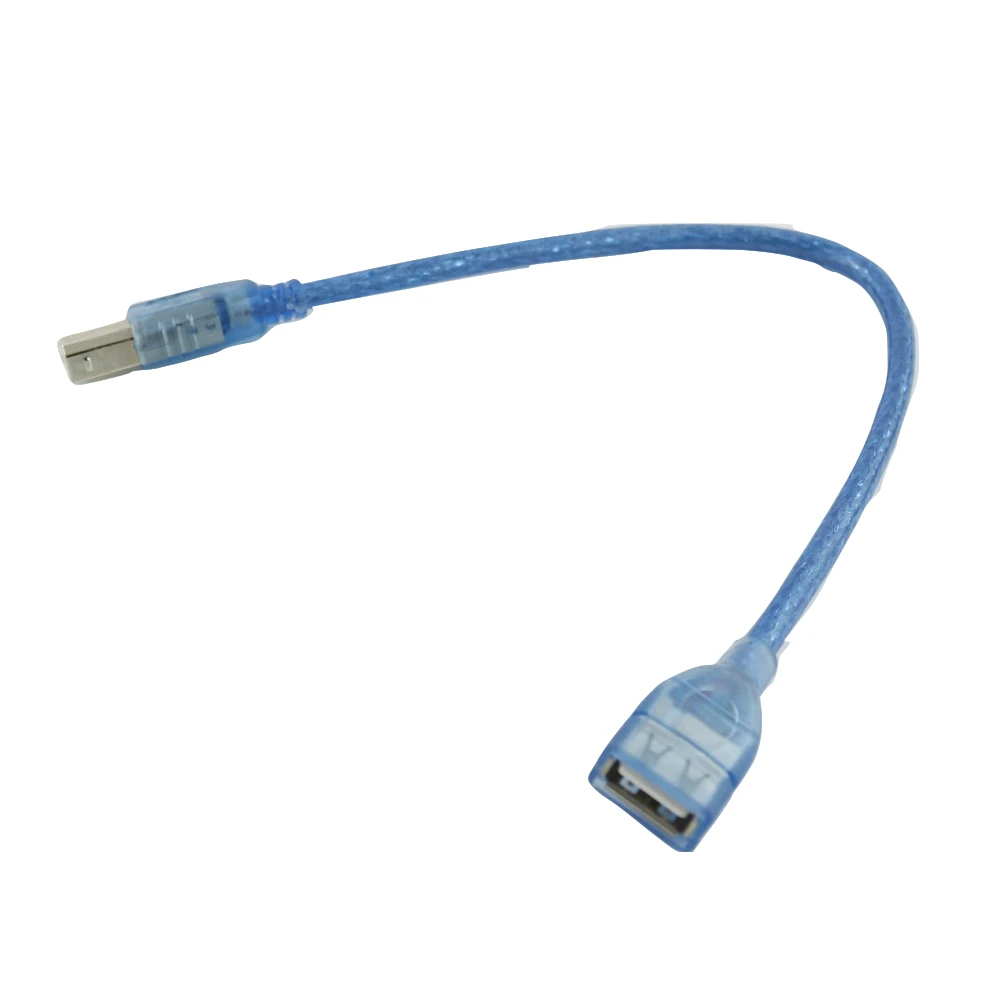 1x Синий USB 2,0 Тип A женский разъем для USB 2,0 Тип B штекер Сканер Принтер адаптер Соединительный кабель 30 см/1 фут
