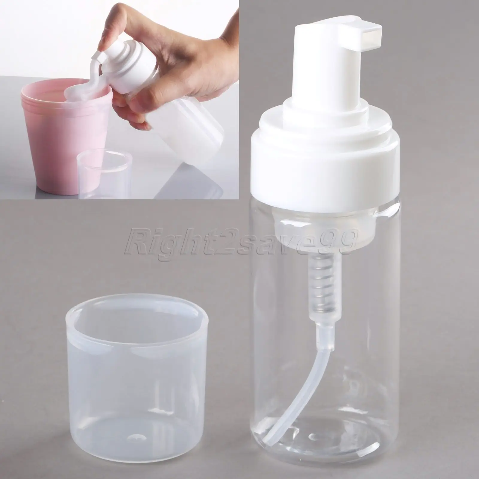 

1pc 100ml Foam bottle Foaming Refillable container Foaming Pump Soap Mouss Liquid Dispenser Pump Bottle with Cap high quality