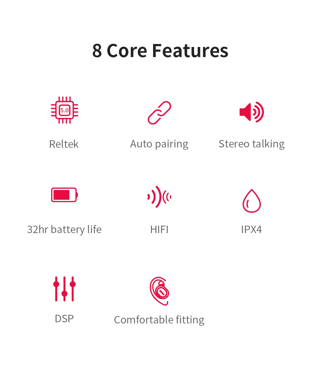 QCY QS2 TWS наушники Bluetooth V5.0 3D стерео Спортивные Беспроводные наушники с двойным микрофоном, автоматическое подключение
