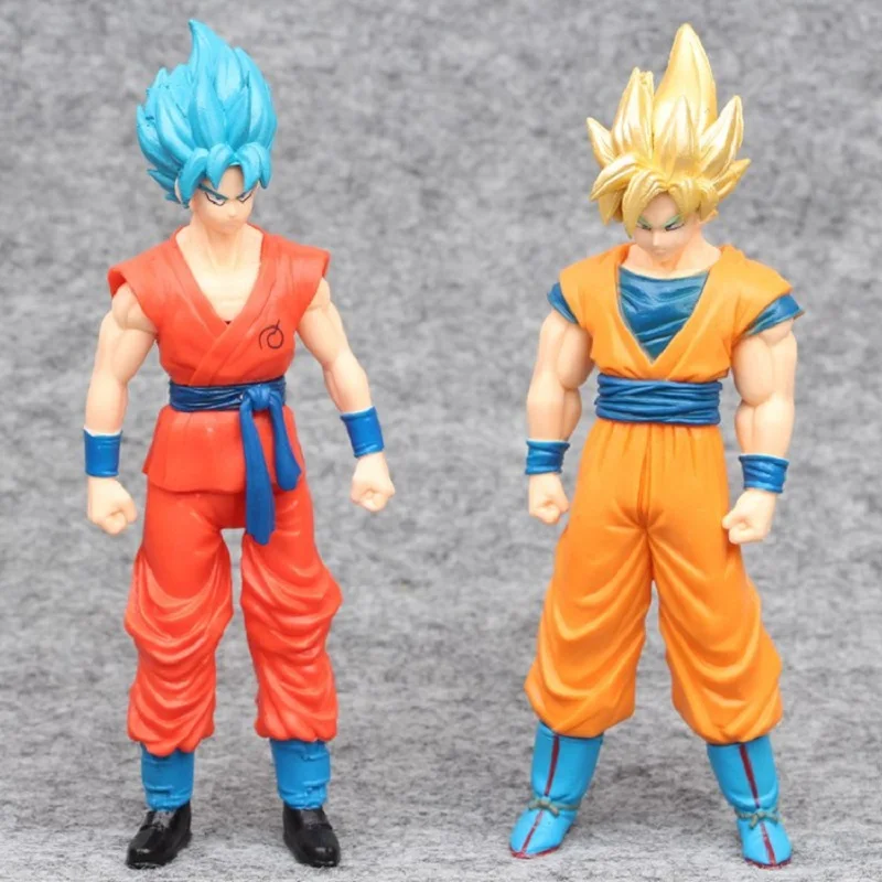 2 шт./компл. Жемчуг дракона Супер Saiyan Сон Гоку Diy ПВХ дисплей Игрушка Аниме Z модель