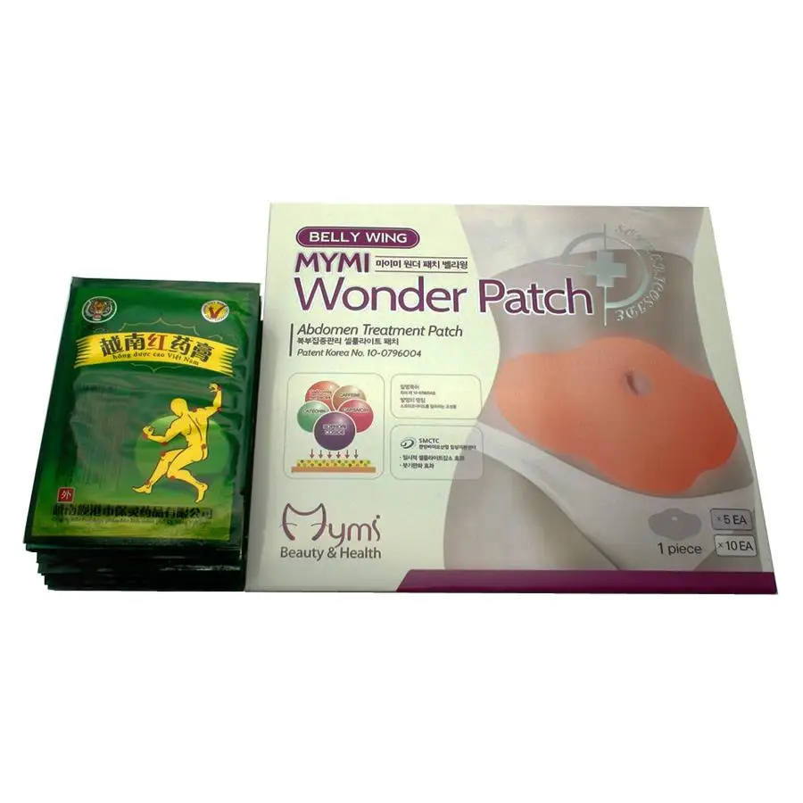 64 шт. бальзам с красным тигром + 5 Mymi Wonder пластырь для похудания быстрая потеря
